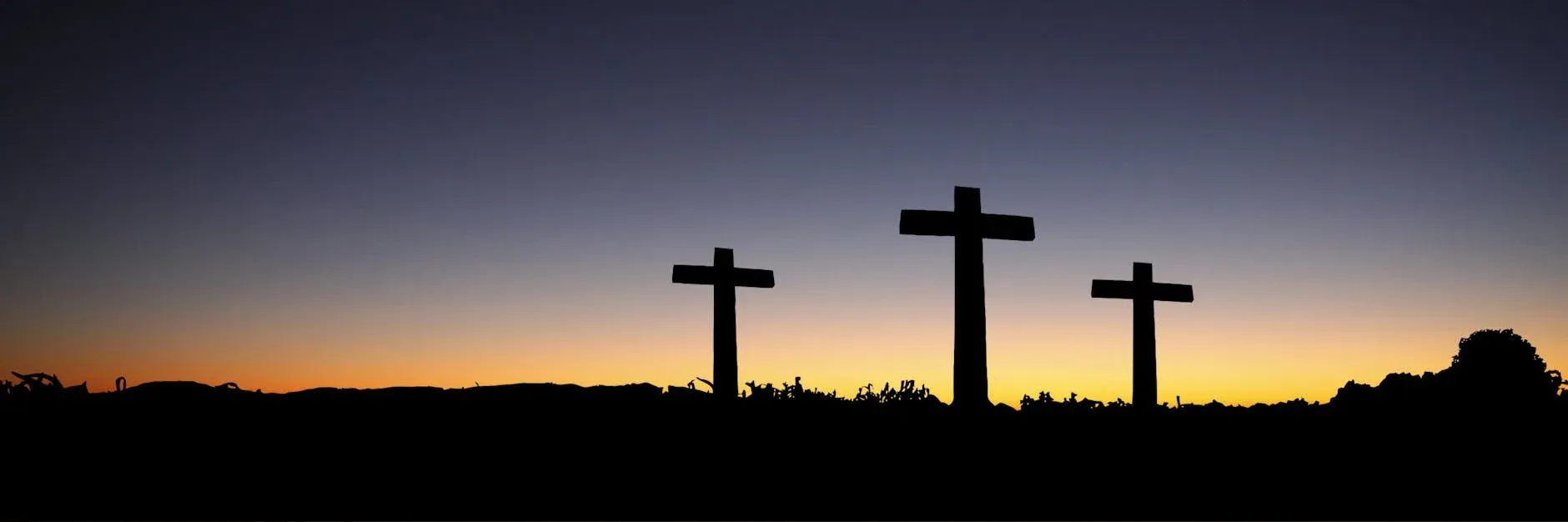 Easter Cross at sunset